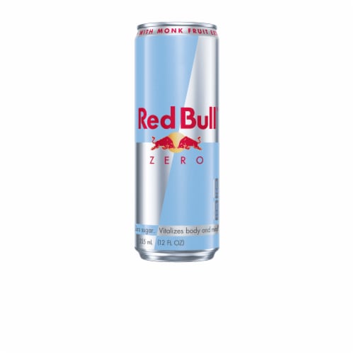 Red Bull Zero Energy Drink Can Perspective: front