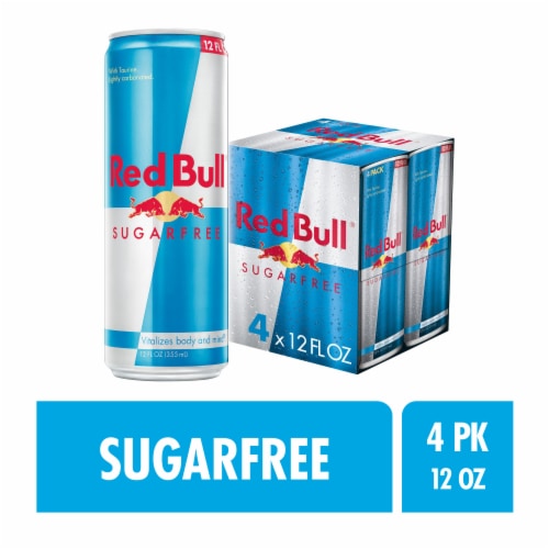 Red Bull Sugar Free Energy Drink Multipack Cans Perspective: front