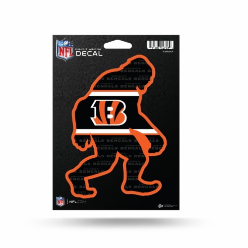 Cincinnati NFL Bigfoot Die Cut Decal Medium Perspective: front