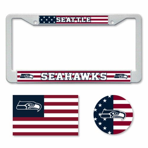 Classic Impressions Seattle Seahwaks Patriotic Automobile Pack Perspective: front