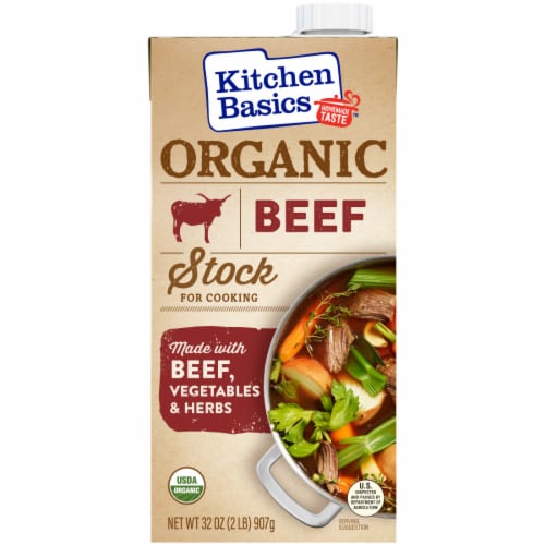 Kitchen Basics® Organic Beef Stock Perspective: front