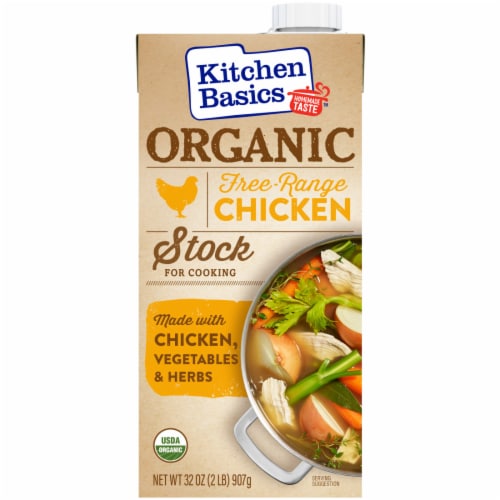 Kitchen Basics® Organic Free Range Chicken Stock Perspective: front