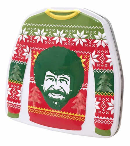 BAC Bob Ross Sweater Tin Perspective: front
