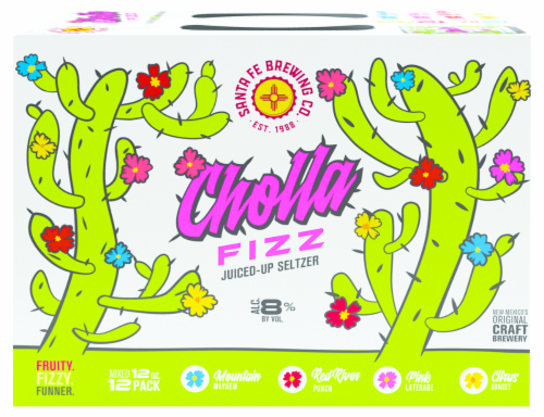 Santa Fe Cholla Fizz Juiced Up Spiked Seltzer Variety Pack Perspective: front