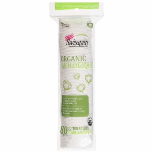 Swisspers® Orgranic Cotton Rounds Perspective: front