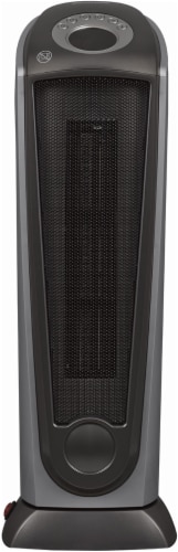 Duraflame® Ceramic Tower Heater - Gray Perspective: front