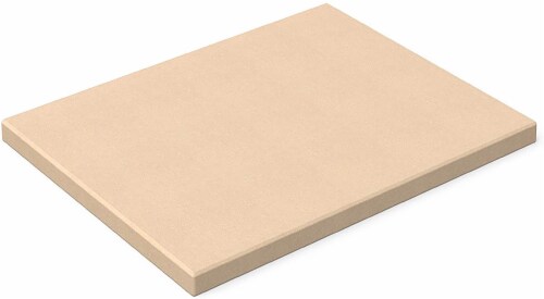 Chef Pomodoro Pizza Stone, 15 x 12 , Rectangular Natural Stone for Baking Ovens and Grills Perspective: front
