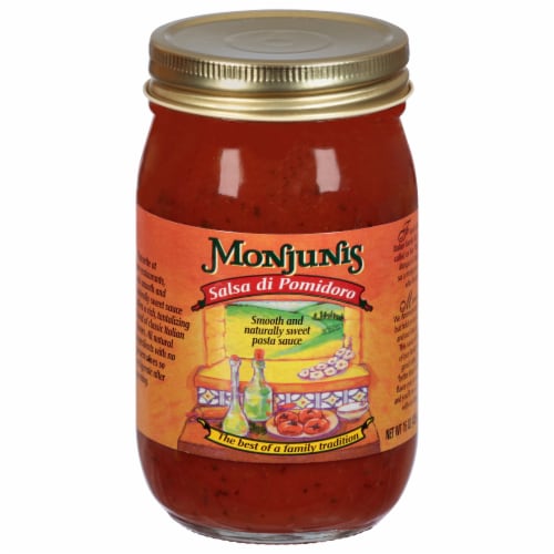 Monjunis Salsa Di Pomidoro Spaghetti Sauce Perspective: front