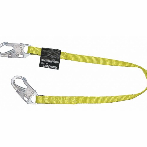 Honeywell Miller Positioning Lanyard,Yellow,Fixed  213WLS-Z7/4FTYL Perspective: front