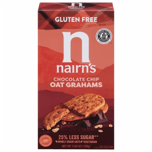 Nairn's Gluten Free Chocolate Chip Oat Grahams Perspective: front