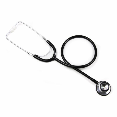 McKesson General Exam Stethoscope, Black Tube, 22 inch 01-670HBKGM, 10 Ct Perspective: front