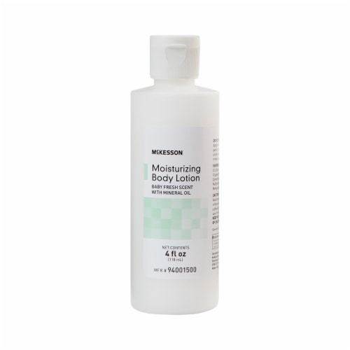 McKesson Baby Fresh Scent Hand and Body Moisturizer Lotion 4 oz. Bottle 94001500 12 Ct Perspective: front