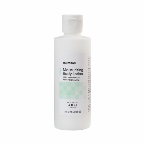 McKesson Baby Fresh Scent Hand and Body Moisturizer Lotion 4 oz. Bottle 94001500 60 Ct Perspective: front