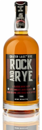 Crater Lake Rock & Rye Whiskey Perspective: front