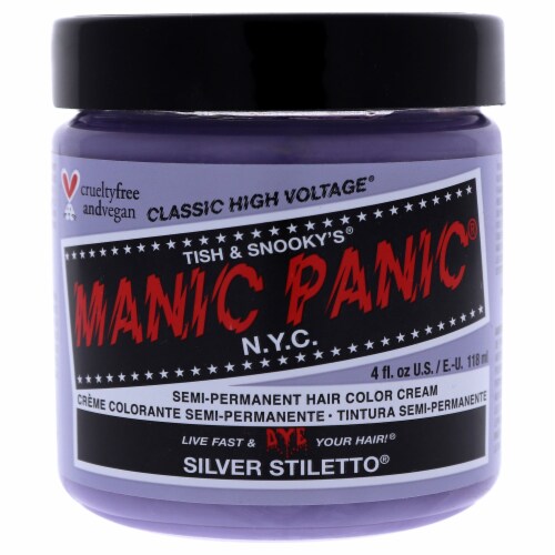 Classic High Voltage Hair Color - Silver Stiletto Perspective: front