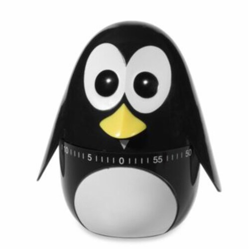 Kikkerland® Penguin Kitchen Timer Perspective: front