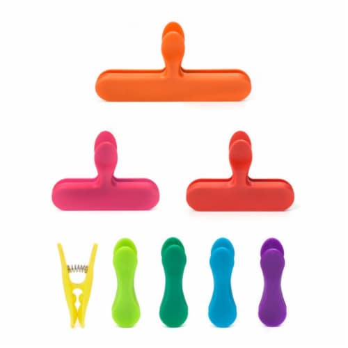 RAINBOW BAG CLIPS (ASST) Perspective: front