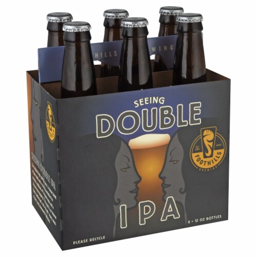 Foothills Brewing Seeing Double IPA Perspective: front
