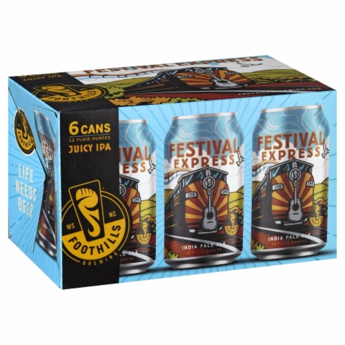 Foothills Brewing® Festival Express Juicy IPA Perspective: front