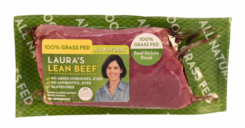Laura's Lean Beef Sirloin Steak Perspective: front