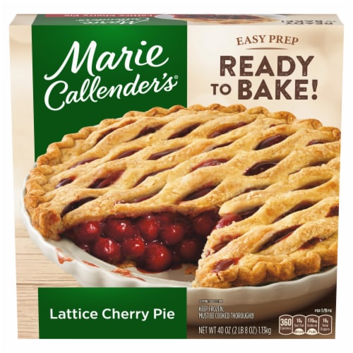 Marie Callender's Lattice Cherry Pie Frozen Dessert Perspective: front