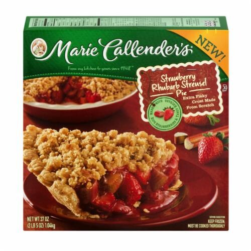 Marie Callender's Strawberry Rhubarb Streusel Pie Perspective: front