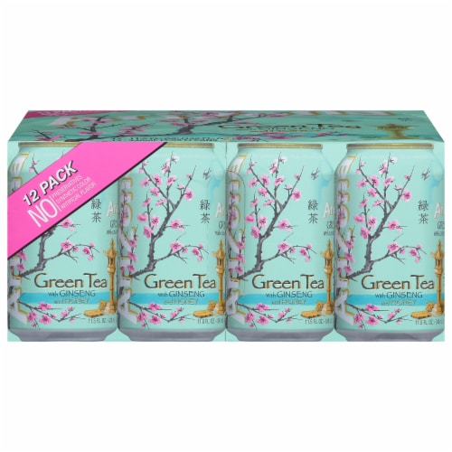 AriZona® Ginseng & Honey Green Iced Tea Multipack Cans Perspective: front