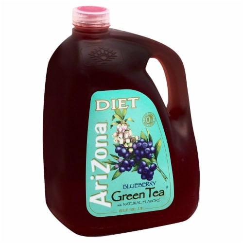 Arizona Diet Blueberry Iced Green Tea Perspective: front