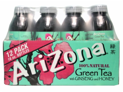 AriZona Natural Green Tea Perspective: front