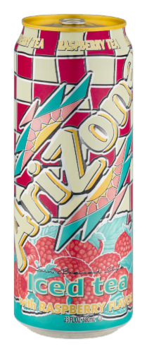 AriZona® Raspberry Iced Tea Can Perspective: front