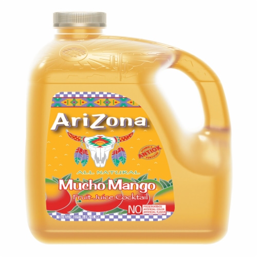 AriZona® Mucho Mango® Fruit Juice Cocktail Bottle Perspective: front