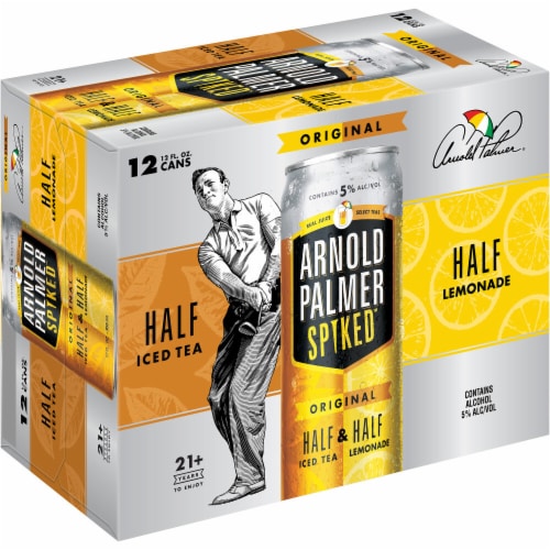 Arnold Palmer Spiked Original Half and Half Hard Iced Tea and Lemonade Perspective: front