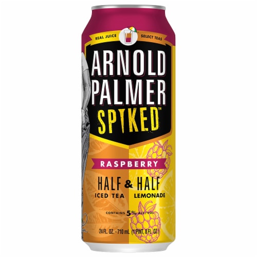 Arnold Palmer Spiked™ Half & Half Raspberry Iced Tea Hard Lemonade Single Can Perspective: front