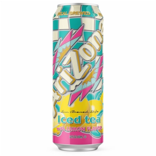 AriZona® Lemon Iced Tea Can Perspective: front