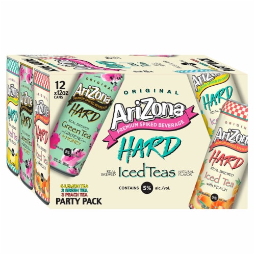 Arizona Premium Spiked Hard Iced Tea Party Pack, 12 pk / 12 fl oz - Kroger