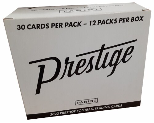 2022 PANINI PRESTIGE FOOTBALL FAT PACK BOX (SPORTS TRADING CARDS) Perspective: front