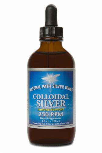 Natural Path Silver Wings  Colloidal Silver Perspective: front