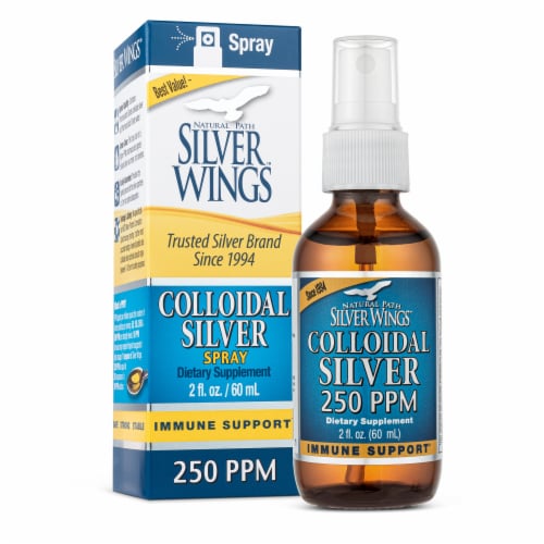 Natural Path Soilver Wings Colloidal Silver Spray Perspective: front