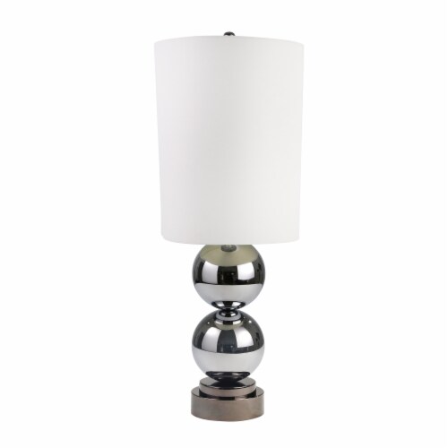 Glass 36 Double Ball Table Lamp Silver 1 Kroger