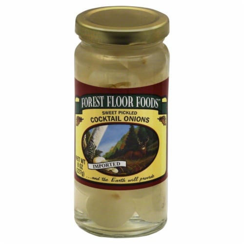 Forest Floor Foods Sweet Pickled Cocktail Onions Perspective: front