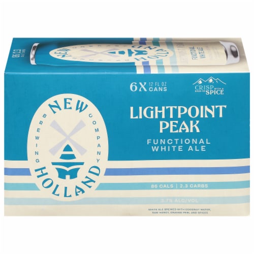 New Holland Lightpoint Peak Functionsl White Ale 6 pack Perspective: front