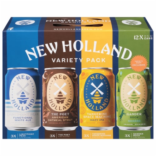 New Holland Variety Pack Beer Cans Perspective: front