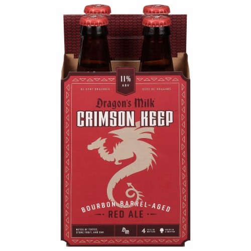 New Holland Brewing Dragon's Milk® Crimson Keep™ Bourbon Barrel-Aged Red Ale Perspective: front