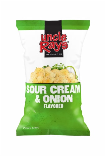Uncle Ray's® Sour Cream & Onion Potato Chips Perspective: front