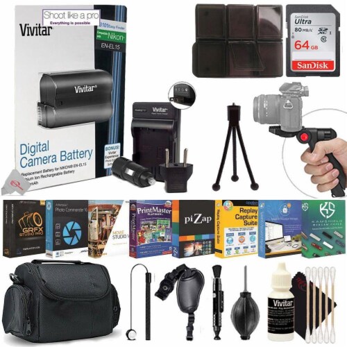 Bundle For Nikon D750 D780 D850 D500 D7500 Digital Slr Cameras, - QFC