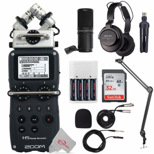 Zoom H4n Pro 4-Input / 4-Track Digital Recorder with Podcast Accessory  Bundle