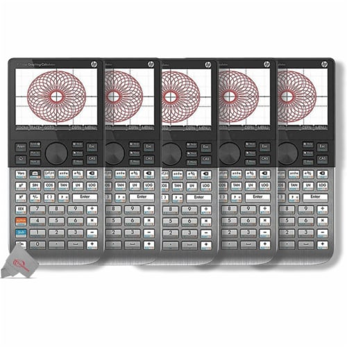 HP Prime Handheld Graphing Calculator Black - 5 Units, 5 - Pick 'n