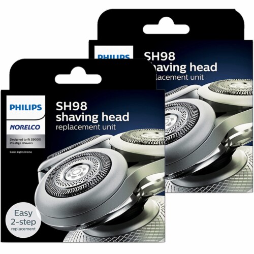 2x Philips Norelco Shaver 9000 Prestige Shaving Head SH98 72 1