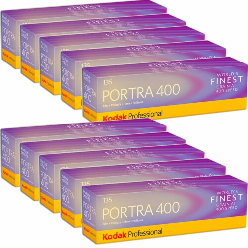 10 Packs Kodak Portra 400 Color Negative Film 35mm Roll Film, 36