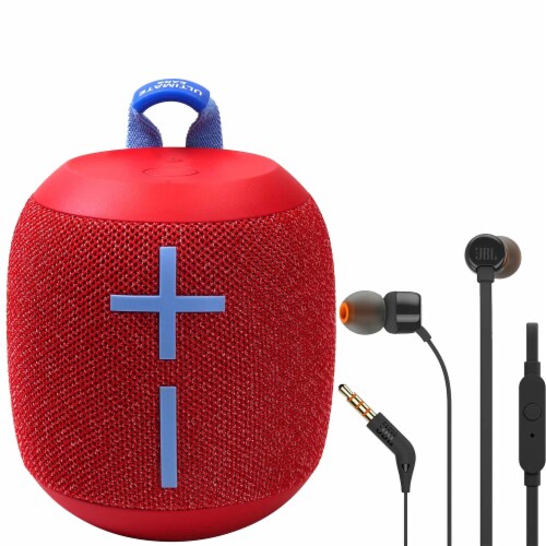 Ultimate Ears WONDERBOOM 2 Bluetooth Speaker (Radical Red) + JBL T110  Headphones, 1 - Foods Co.